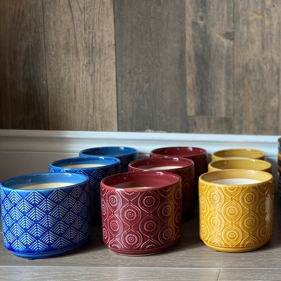 Handmade Macrame Plant Hanger With Blue Pot 🌵 - Picture 2 of 2